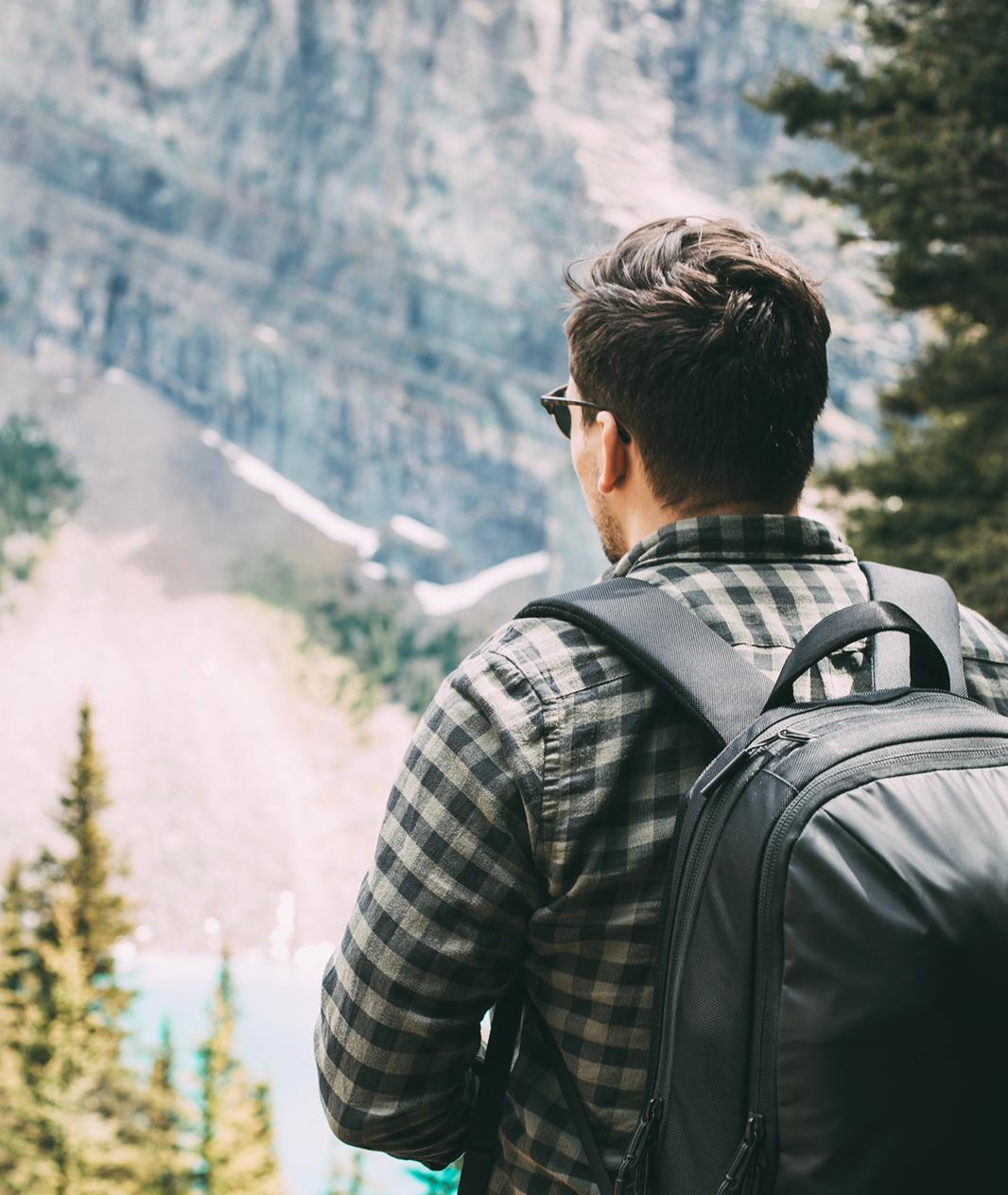 Photo of Chris in Banff, Alberta.